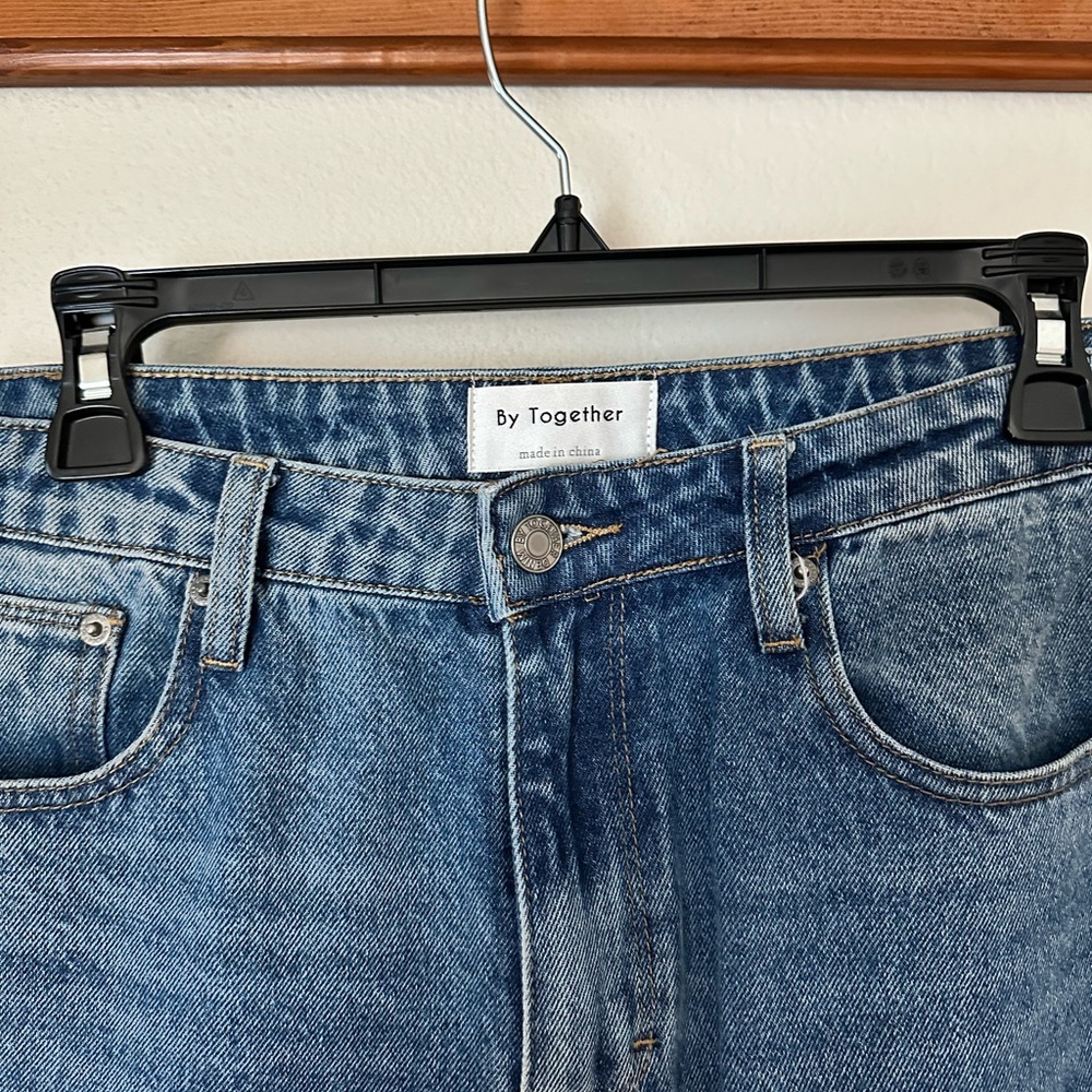 By Together Ultra Wide-Leg High-Rise Jeans in Denim Blue - Picture 2 of 4